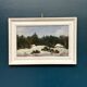Original Swedish Oil on Panel “Winter Landscape” Vintage & Framed