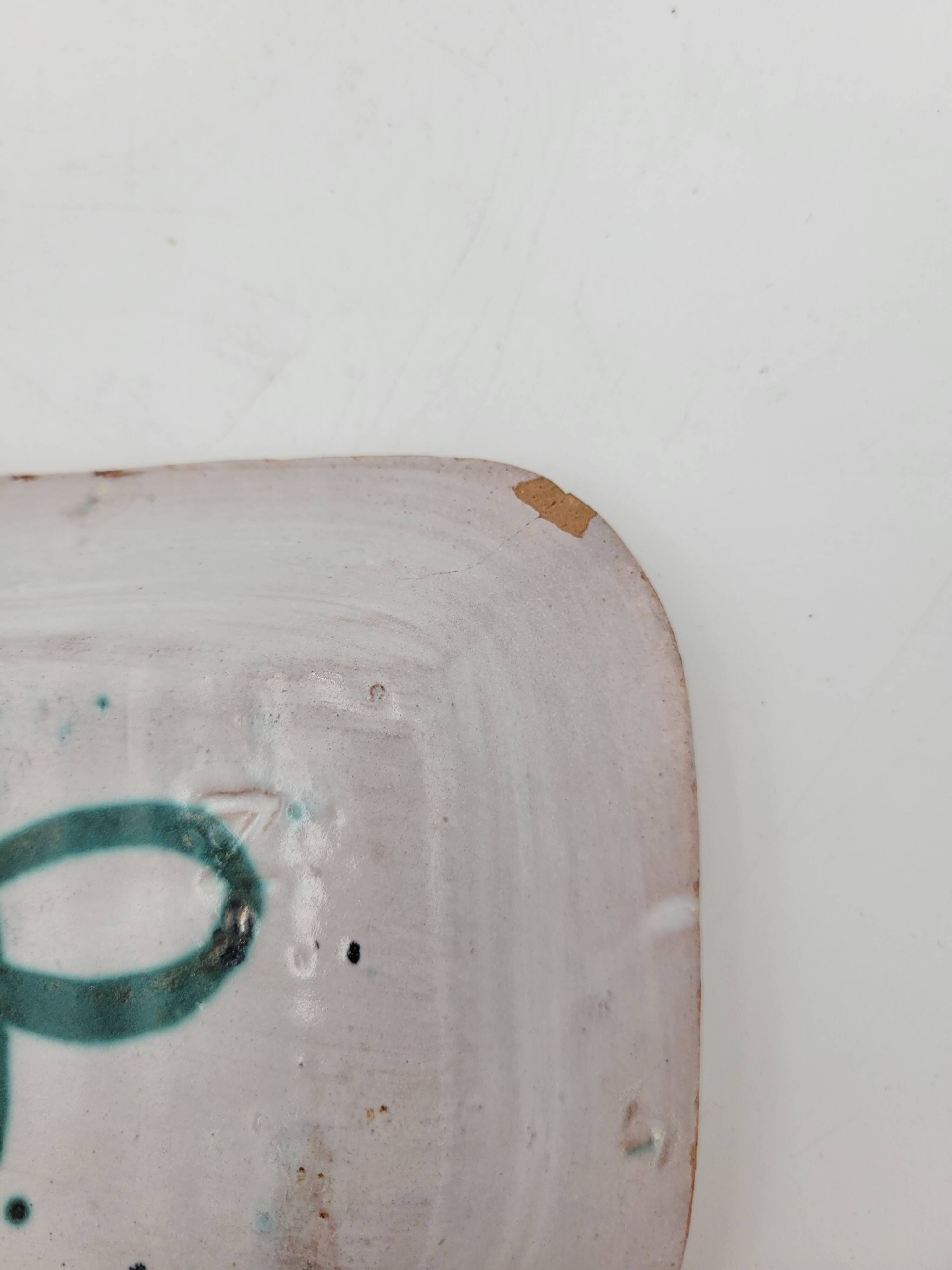 VALLAURIS ceramic pocket tray by Robert Picault