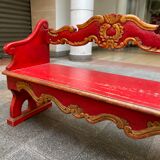 Wooden Venetian bench - 50s