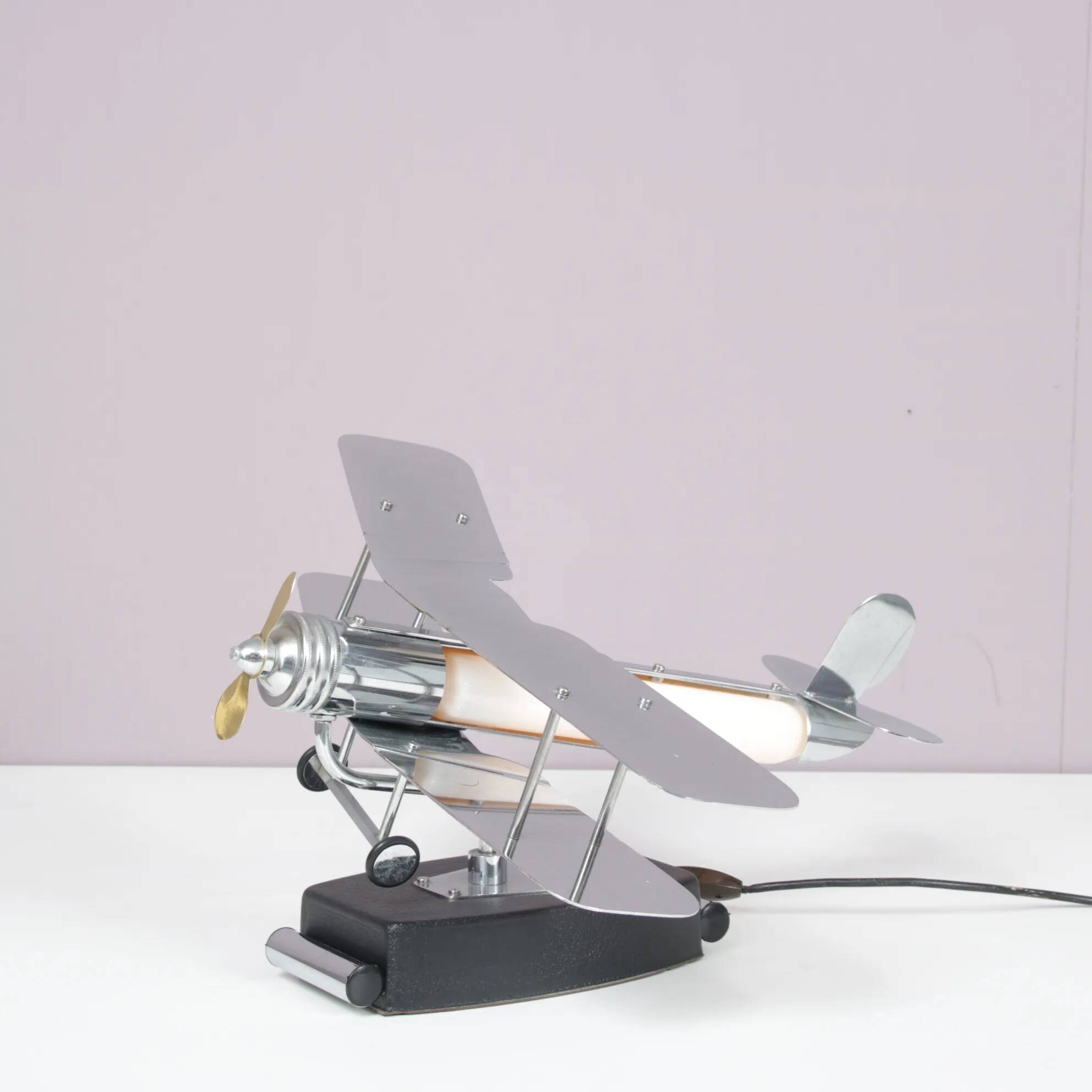 1950s Biplane table lamp from the USA
