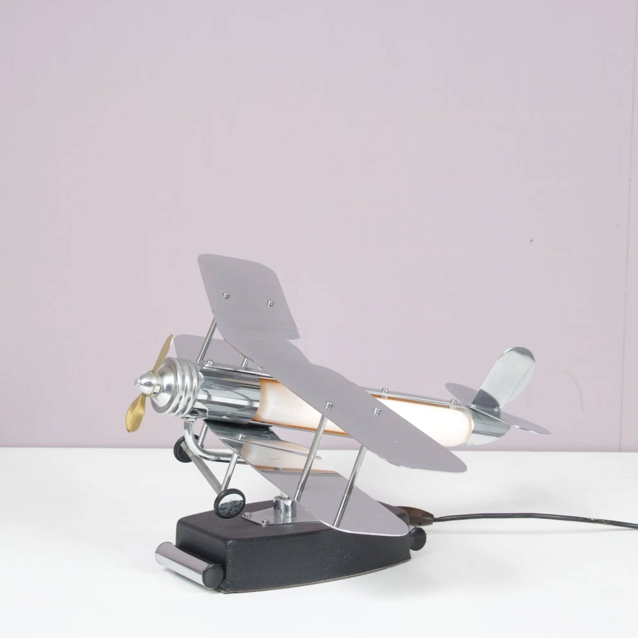 1950s Biplane table lamp from the USA