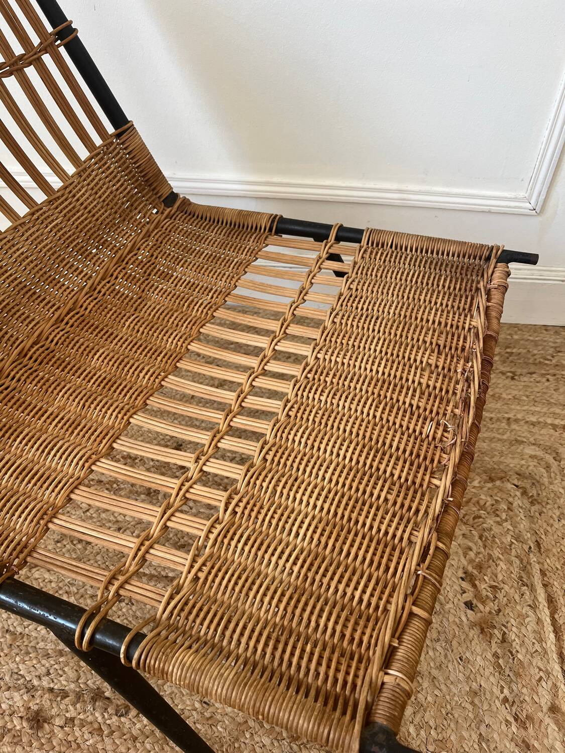 Raoul Guys Airborne rattan and metal armchair