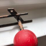 Patère two vintage balls wears old coat