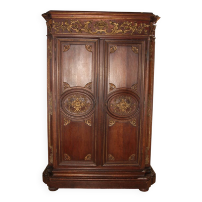 Grande Armoire XVIIIème D'Epoque Régence , Travail Parisien
