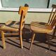 Lot of 4 luterma wood bistrot chairs years 50/60