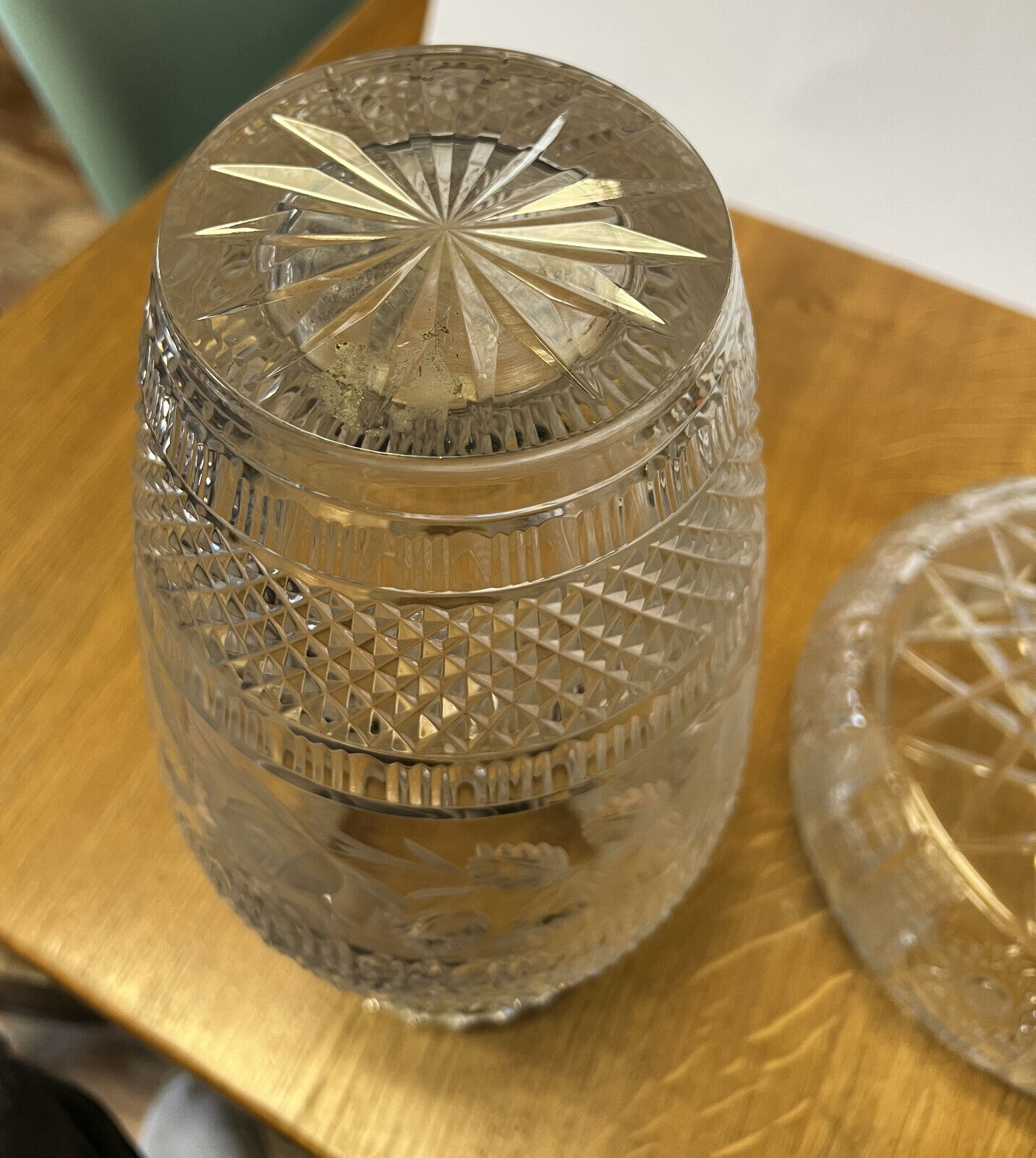 Crystal vase circa 1950