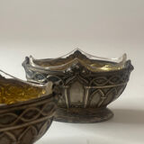 2 salt shakers Saint Louis in silver