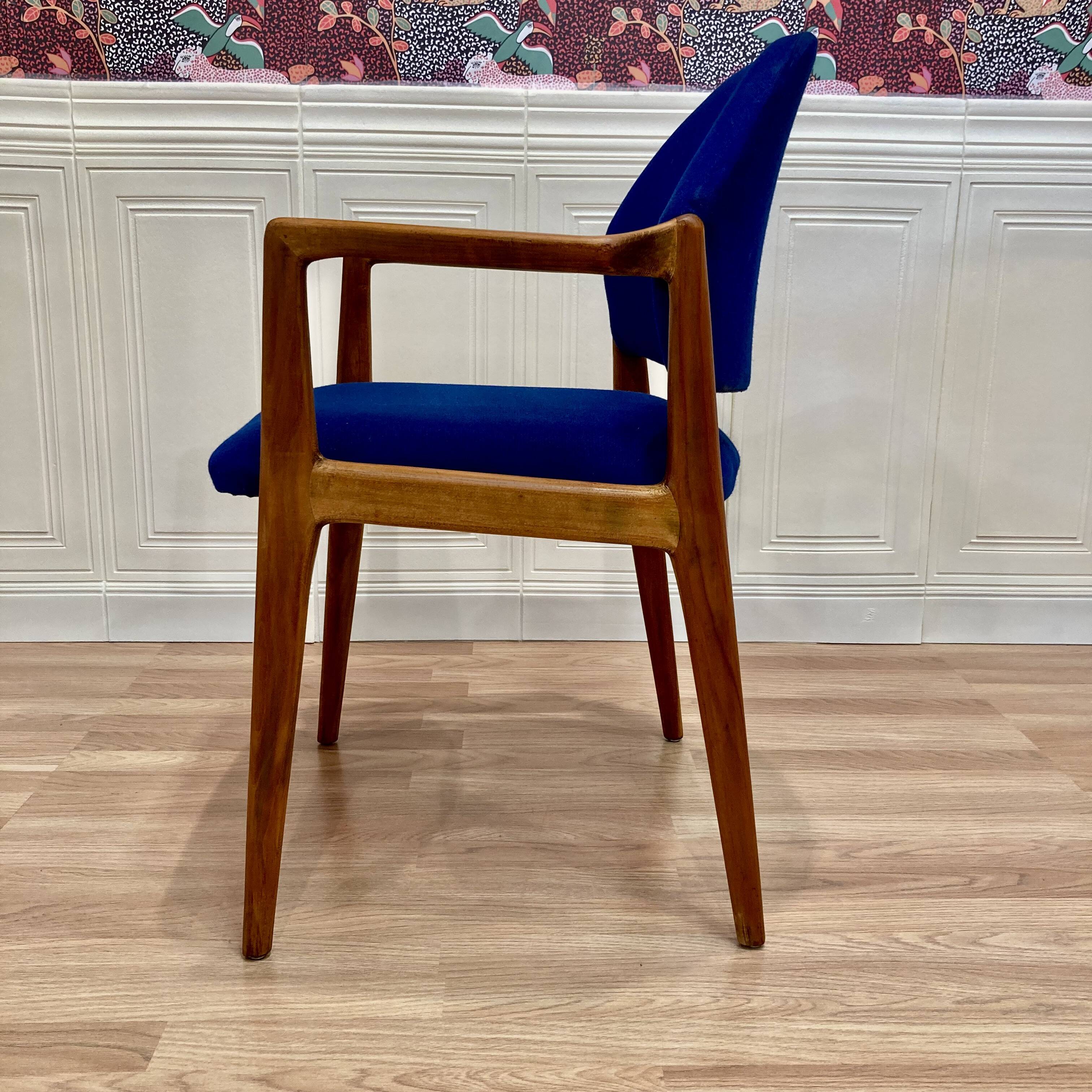 Suite of 4 designer armchairs 1950 "Hartmut Lhomeyer".