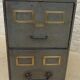 Real industrial furniture two drawers brand RONEO metal mobiler Paris -Lilas