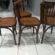 Suite of 6 chairs of Vintage Bistrot 1960s