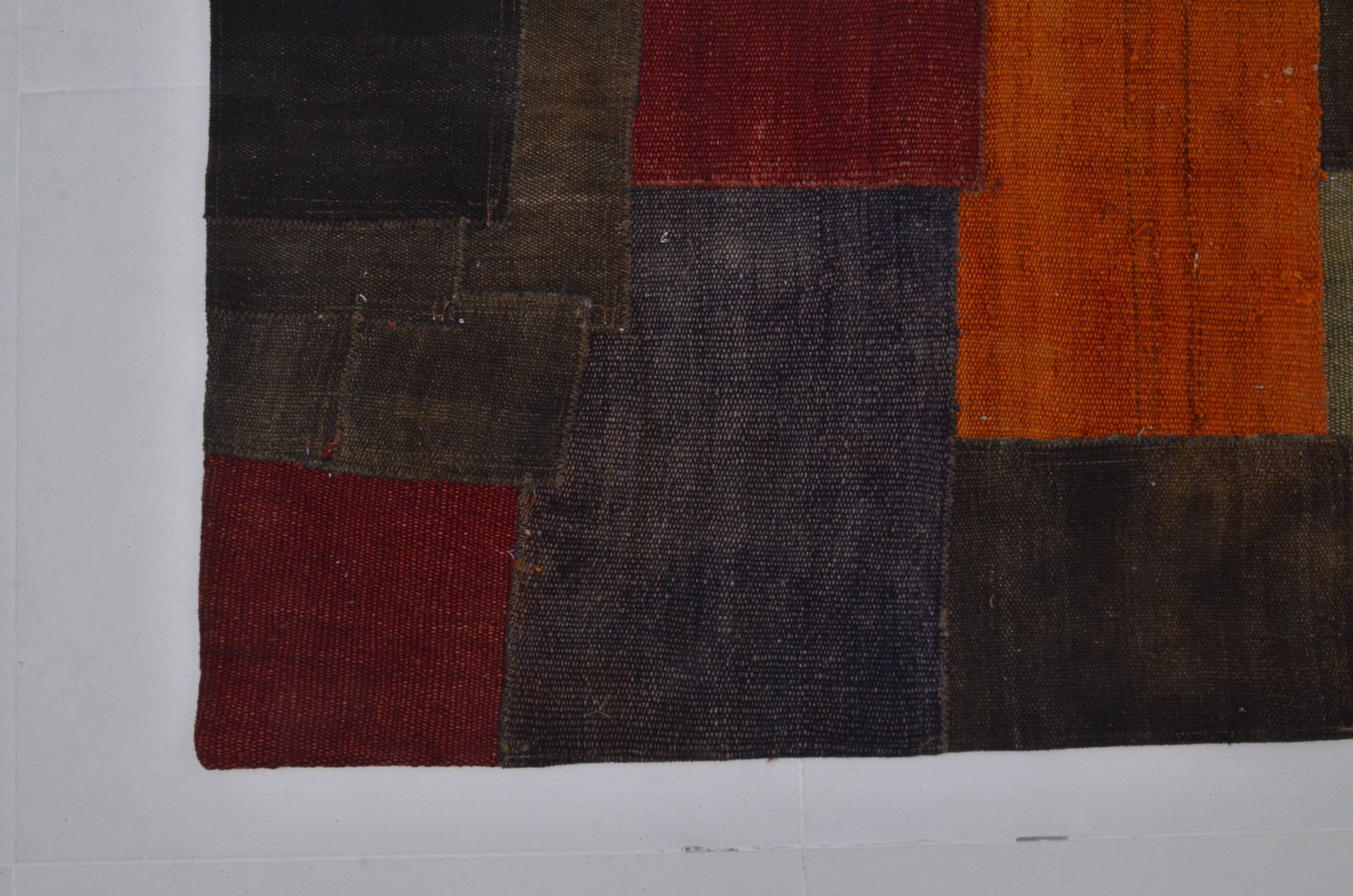 Colorful Vintage Wool Kilim Runner sku 3851