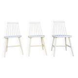 3 IKEA slatted chairs, 1960