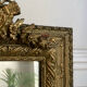 Antique mirror pediment