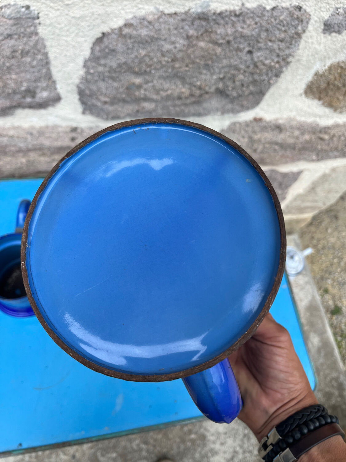 Enamelled coffee maker