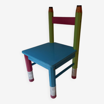 Chaise crayons enfant de pierre sala