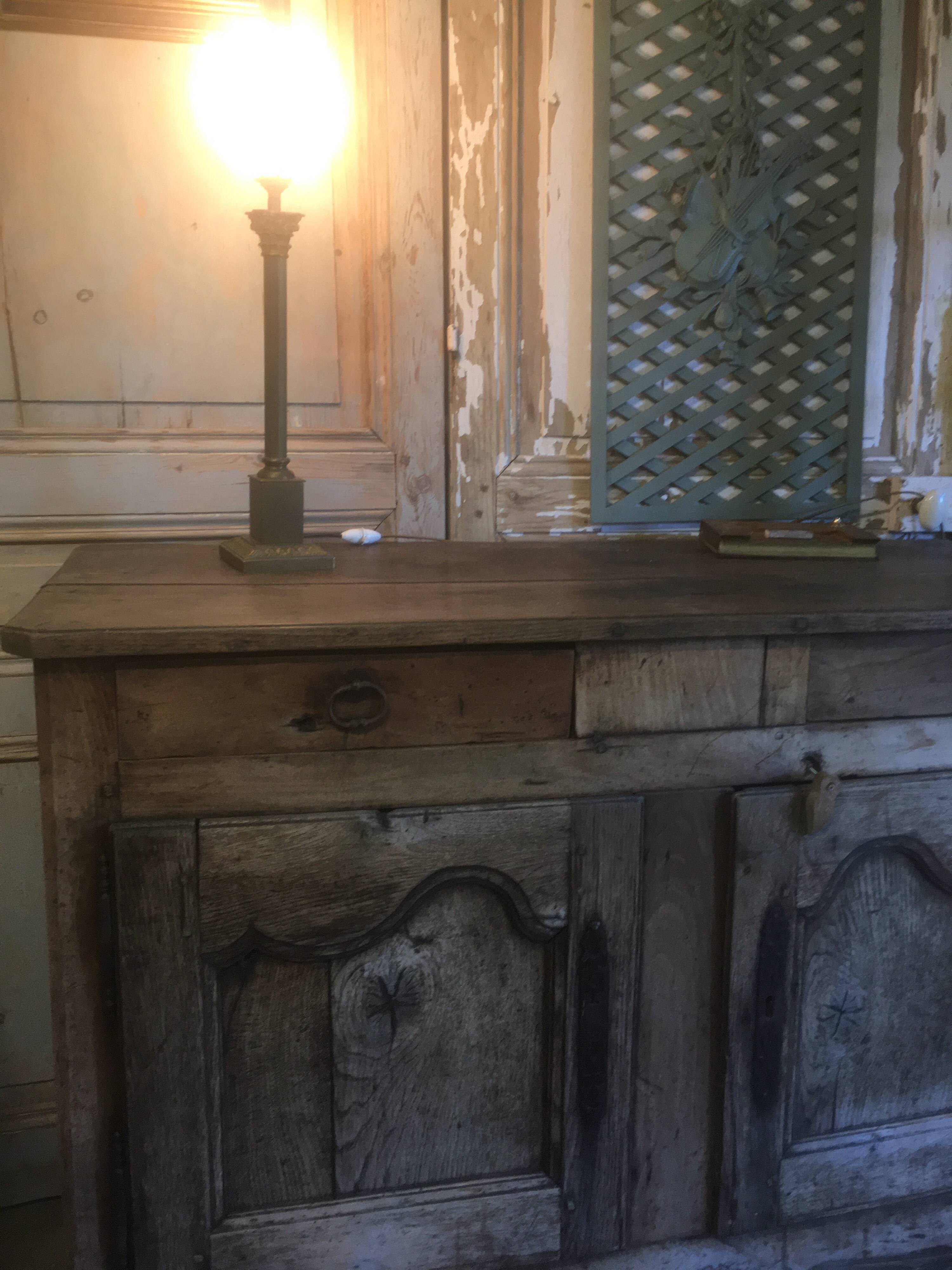 Lampe en bronze et nacre