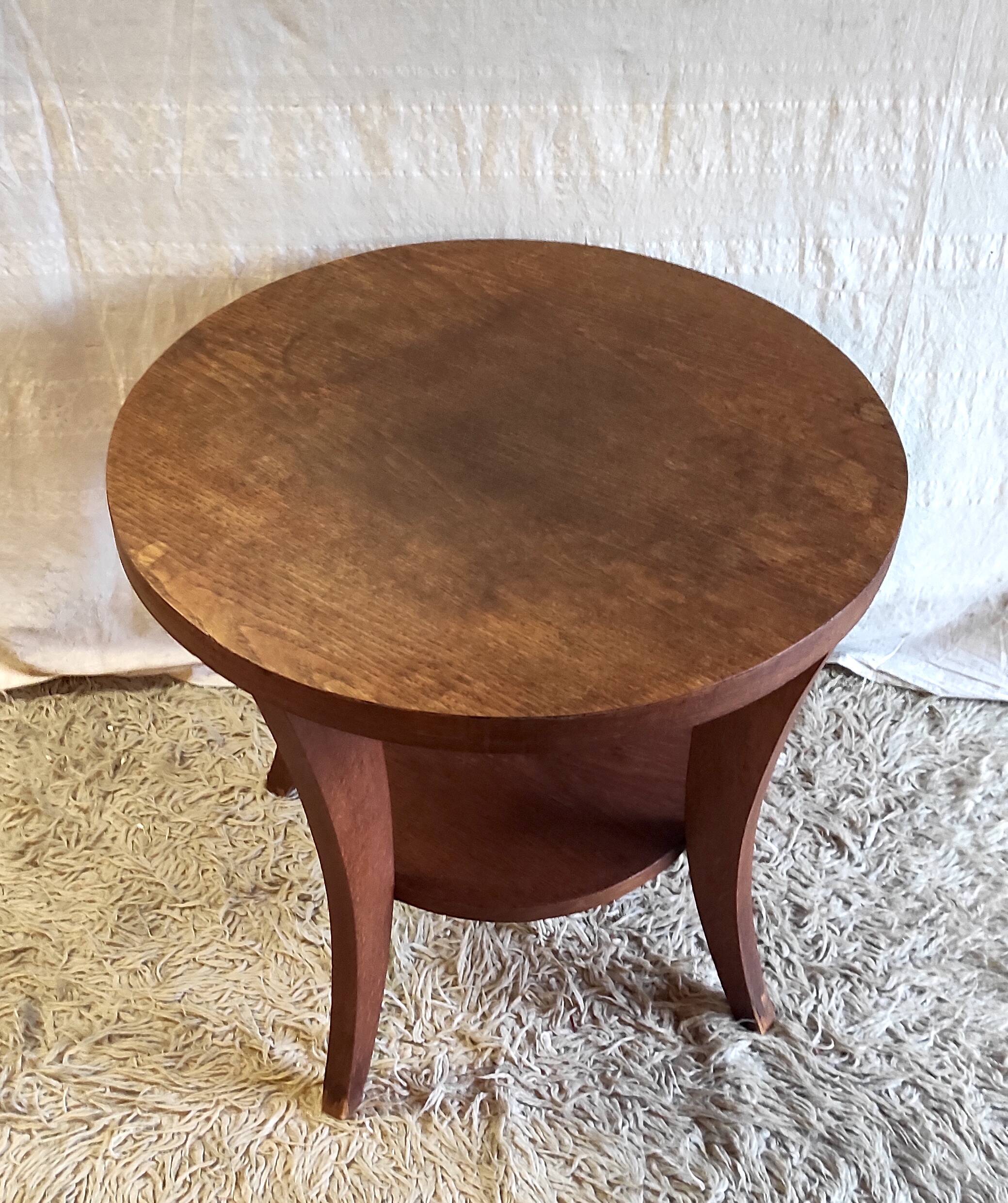 Art Deco oak coffee table - 1930s/40s