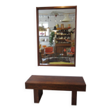 Meuble d'entrée scandinave, commode et miroir Ateljé Glas & Trä Hovmantorp