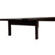 Slatted bench table wenge wood Martin Visser style 60's