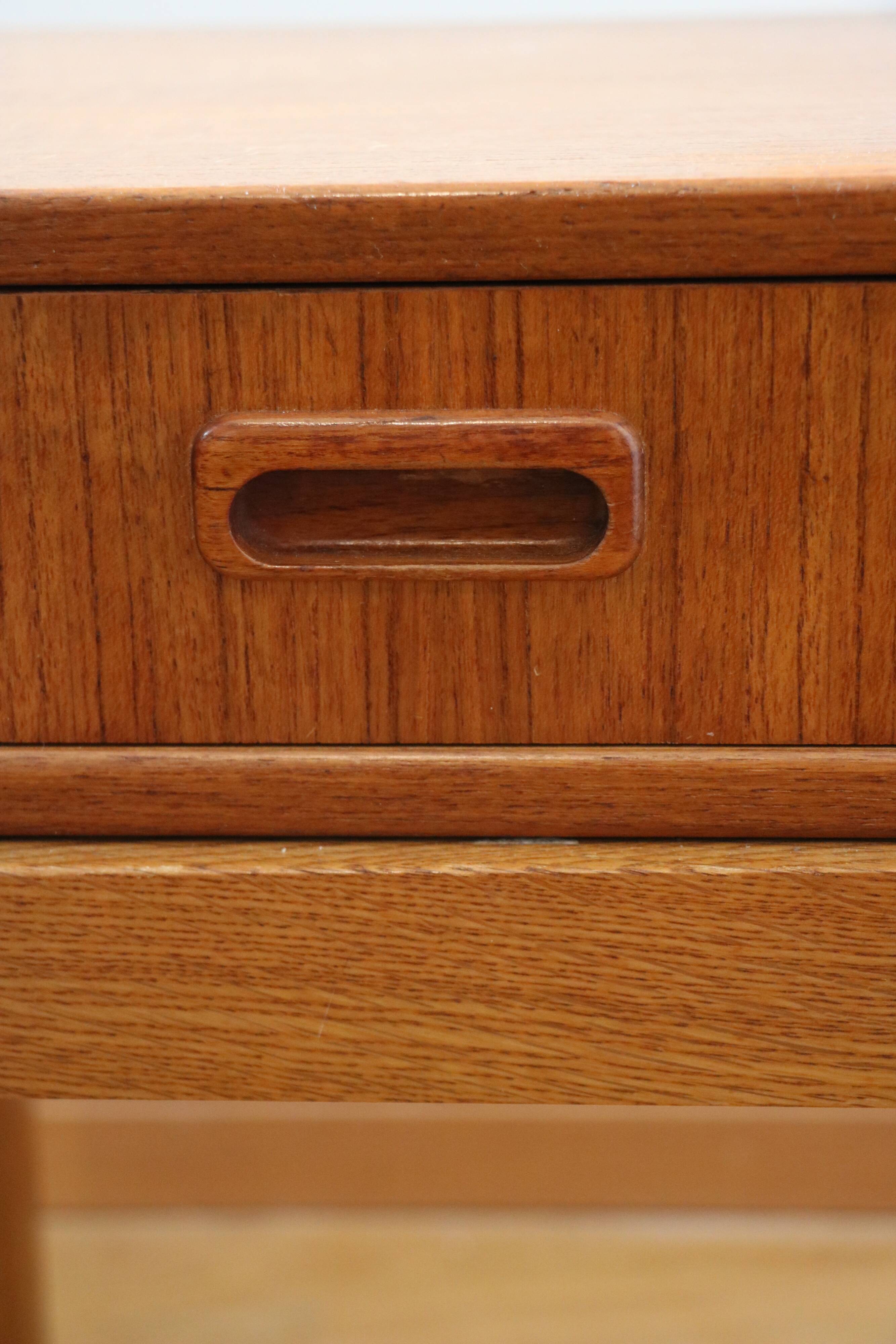 Entrance bench, Scandinavian modular telephone bench, teak, 1960