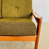 Canapé 2 personnes vintage rétro danois du milieu du siècle par Arne Wahl Iversen 1970