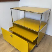 USM Haller commode in Gold Yellow