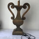 Wooden lamp foot