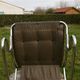 Chair tubular in Brown velvet of the 1970s