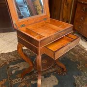 Worker end or back of sofa with inlaid decoration of period Charles X