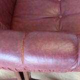 Scandinavian Mid-Century Modern Leather Easy Chairs by Ekornes 1970s.