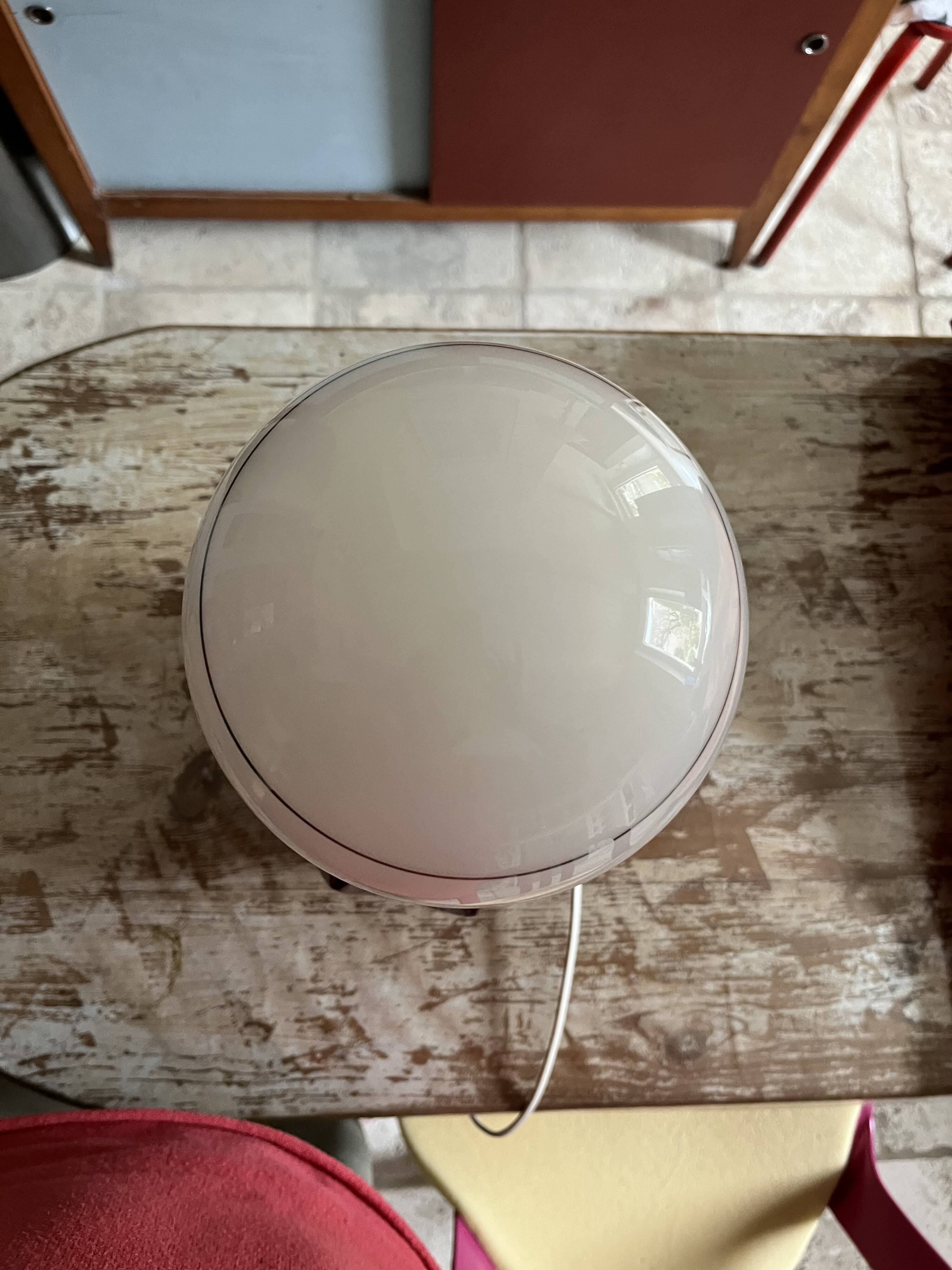 Origami lamp, ceramic and glass