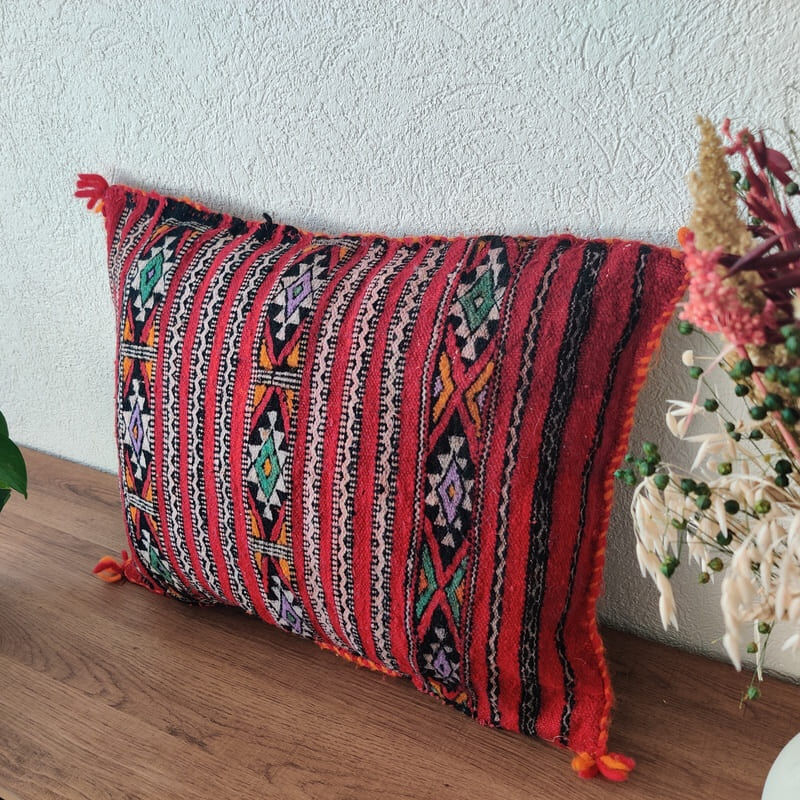 Moroccan Red Kilim Cushion