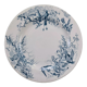 Plate colibri luneville in faience white and blue