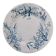 Plate colibri luneville in faience white and blue