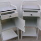 Pair metal nightstands  70s