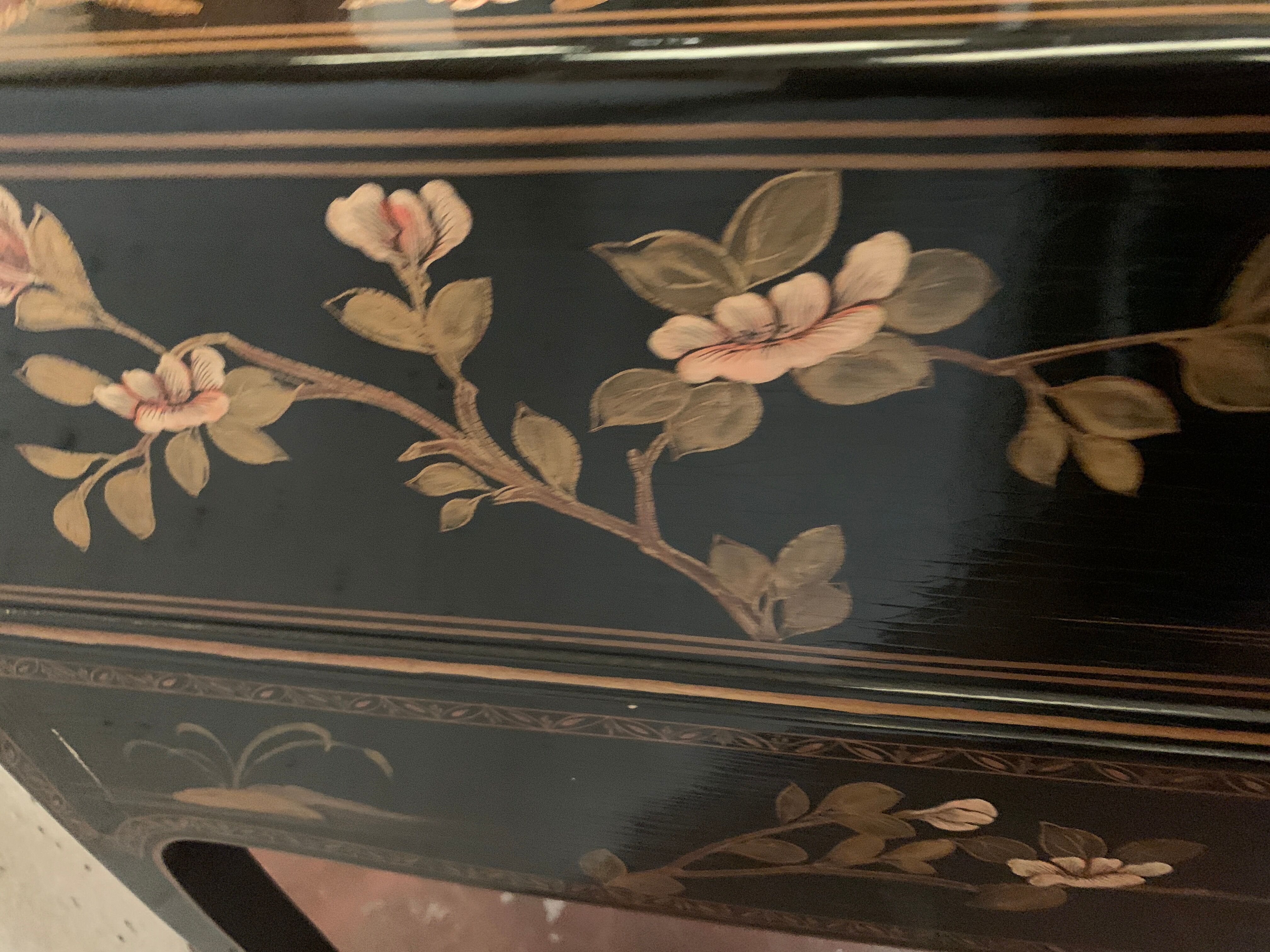 Louis XV style slope desk in lacquer of china XX century