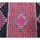 Vintage Pink Geometric Turkish Hand-Knotted Runner 80x337