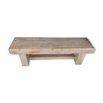 Light oak bench