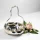 Hallmarked silver-plated metal centerpiece with handle
