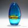 Large vase Alfredo Barbini 'double incalmo', Venice around 1968