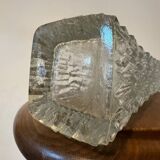 Pressed glass soliflore vase from the 70s