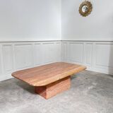 Table basse en marbre rose orangé, 70