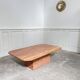 70s orange-pink marble coffee table