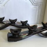 Pair of ceramic candlesticks