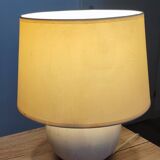 Table lamp in terracotta and fabric