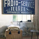 Hand-painted Frigo sign XXL 2x1m