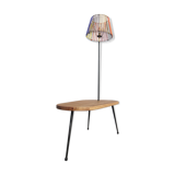 Table lamp low post surf 1950 multicolored lanyards