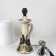 Pair of Bouffioulx sandstone candle lamps signed Dubois - 1970s