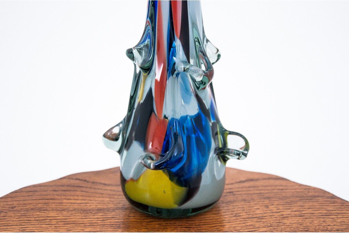 Colorful vase, Ząbkowice, Poland, 1960s