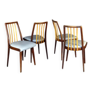 lot de 4 chaises bicolores